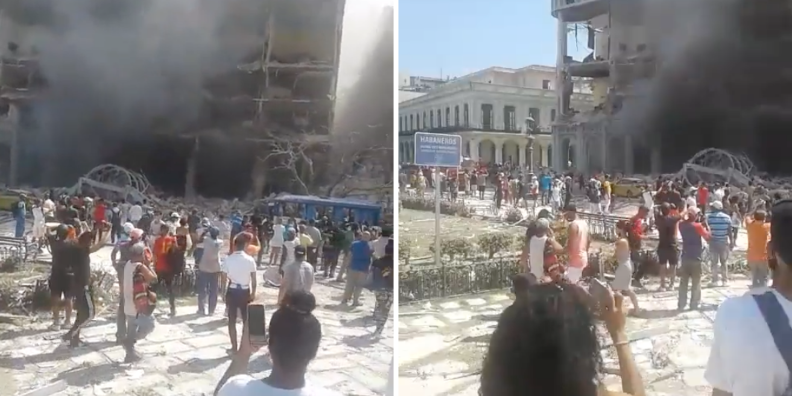 BREAKING: Explosion in Havana, Cuba destroys hotel