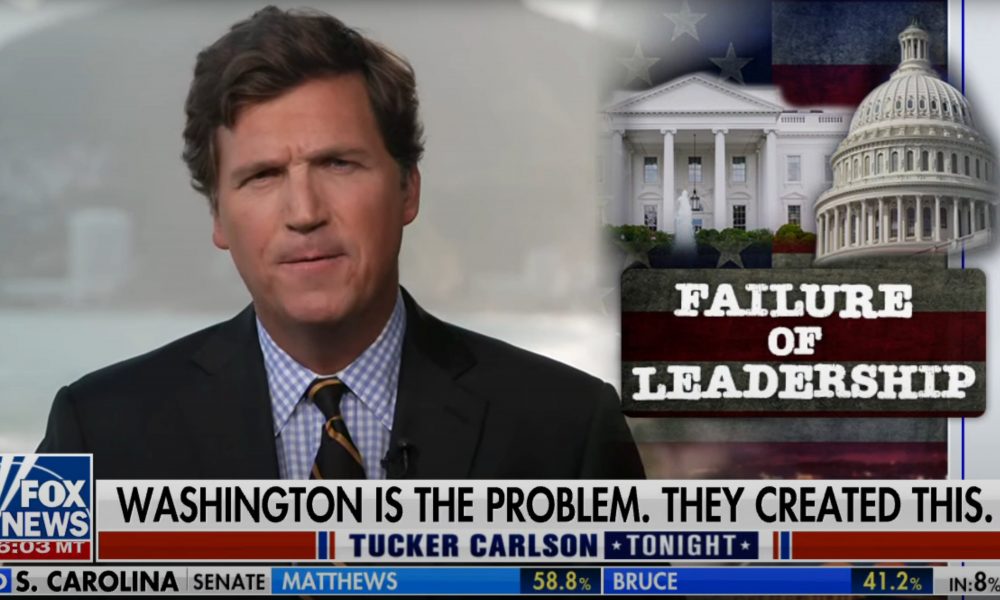 Tucker:  This is a manufactured disaster