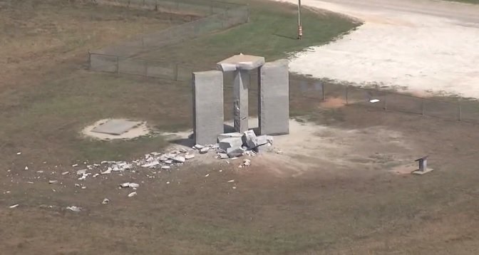 Georgia Guidestones Monument BOMBED at 4 AM... Structure Represents New World Order Calls for Significantly Smaller Human Population