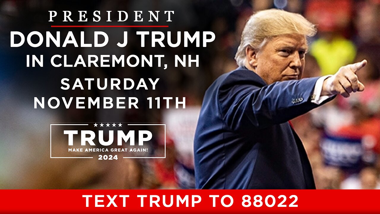 President Trump in Claremont, NH