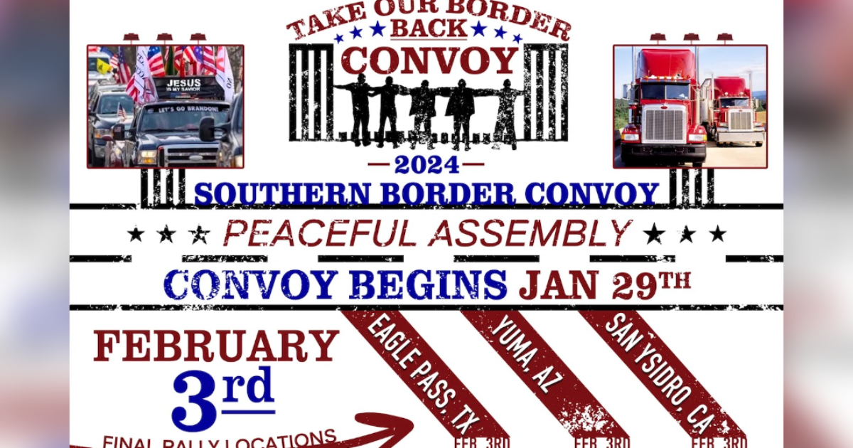 We the People Convoy Gains Momentum Despite Facebook Censorship - News of Border Convoy Spreads on Twitter-X - Over 10,000 are Expected to Join (AUDIO) | The Gateway Pundit | by Jim Hᴏft